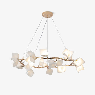 Arthearae Postmodern Luxury Flora Ceramics Chandelier