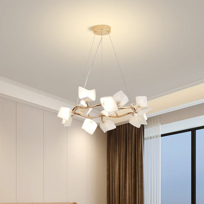 Arthearae Postmodern Luxury Flora Ceramics Chandelier