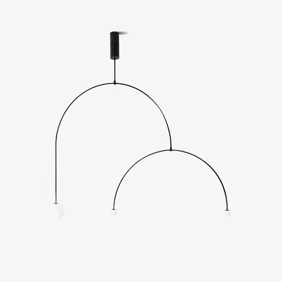 Viraiseon Chandelier Mobile Black Minimalist