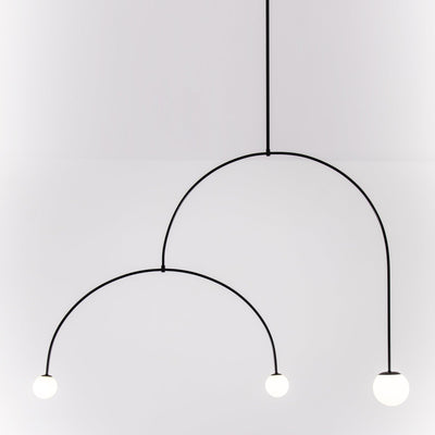 Viraiseon Chandelier Mobile Black Minimalist