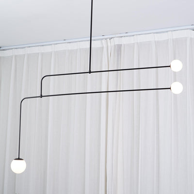 Viraiseon Chandelier Mobile Black Minimalist