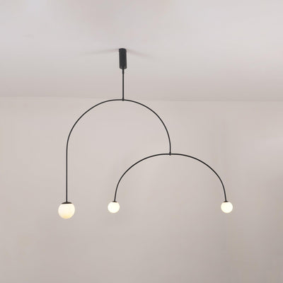Viraiseon Chandelier Mobile Black Minimalist