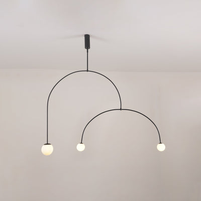 Viraiseon Chandelier Mobile Black Minimalist