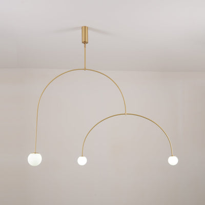 Viraiseon Chandelier Mobile Black Minimalist