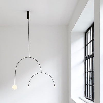 Viraiseon Chandelier Mobile Black Minimalist