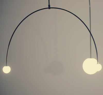 Viraiseon Chandelier Mobile Black Minimalist