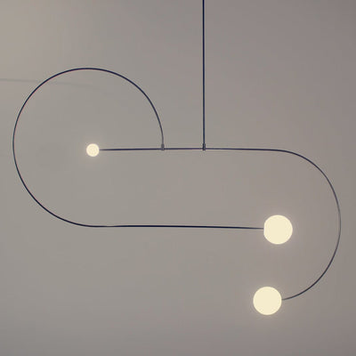 Viraiseon Chandelier Mobile Black Minimalist