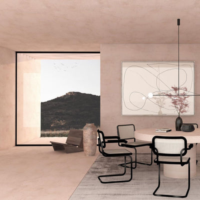 Viraiseon Chandelier Mobile Black Minimalist