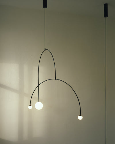 Viraiseon Chandelier Mobile Black Minimalist