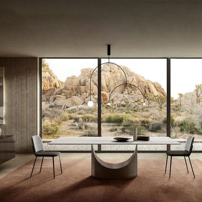 Viraiseon Chandelier Mobile Black Minimalist