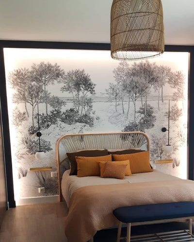 Veluelle Modern Minimalist Mobile Glass Wall Lamp