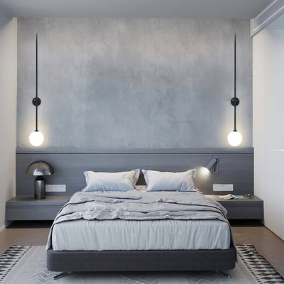 Veluelle Modern Minimalist Mobile Glass Wall Lamp