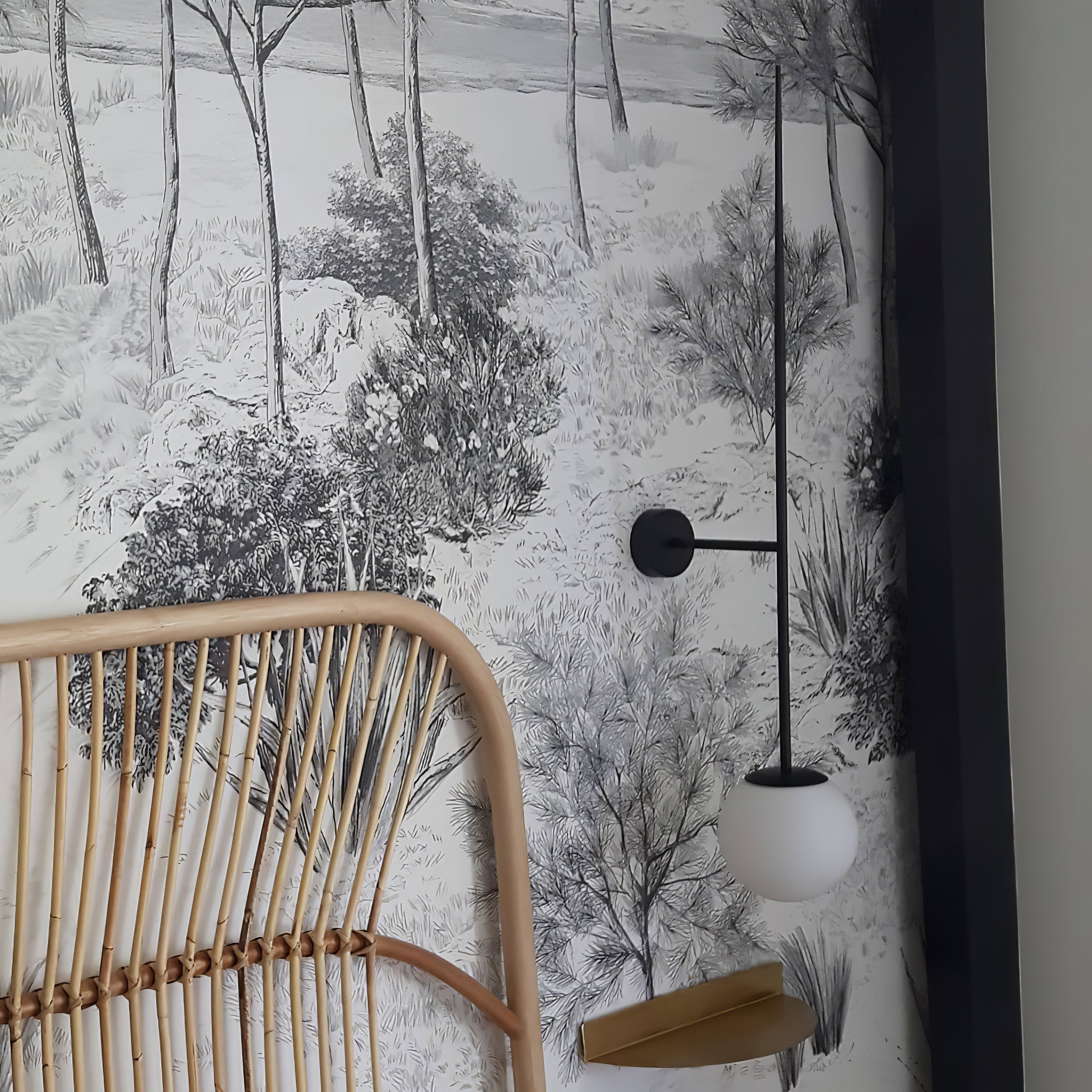 Veluelle Modern Minimalist Mobile Glass Wall Lamp