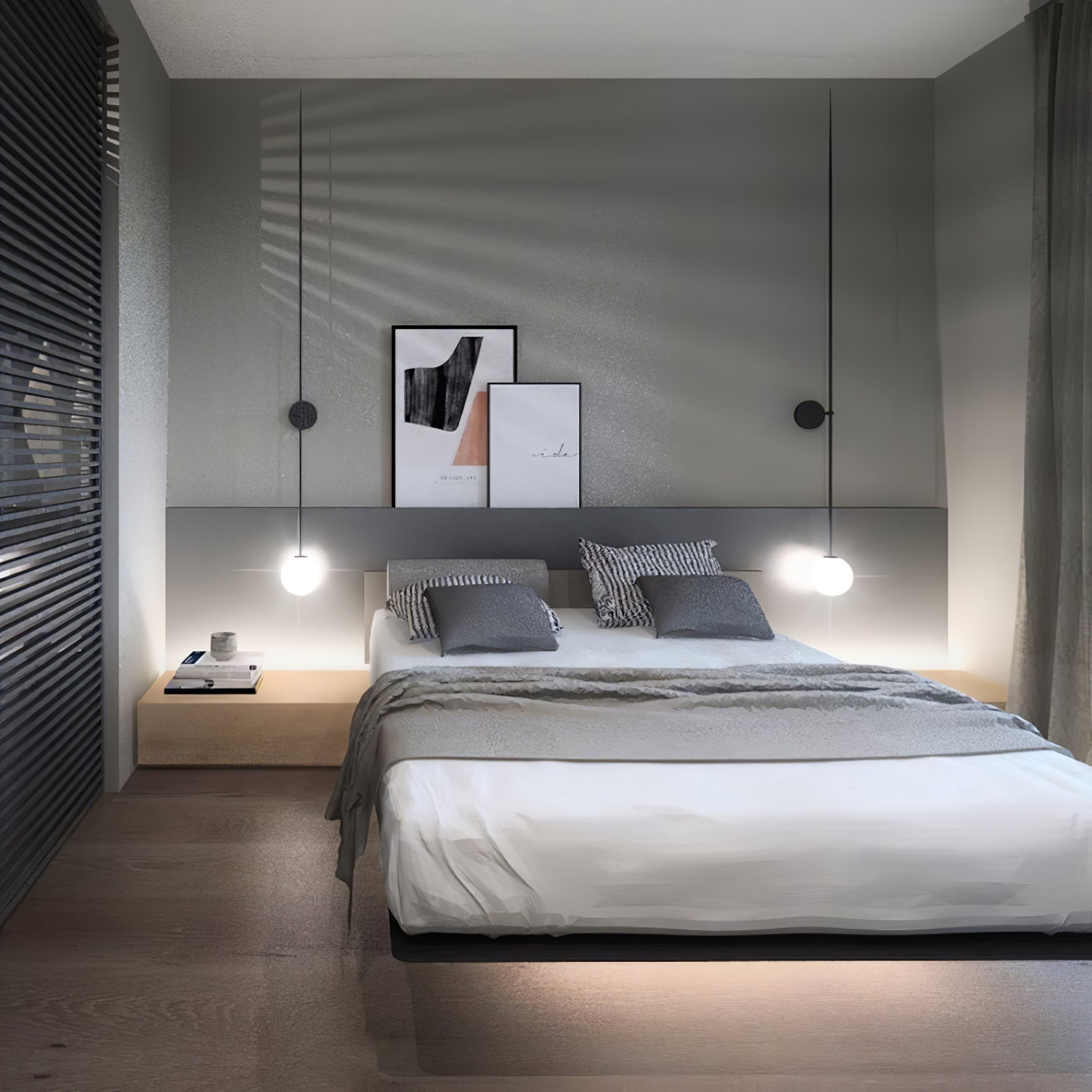 Veluelle Modern Minimalist Mobile Glass Wall Lamp