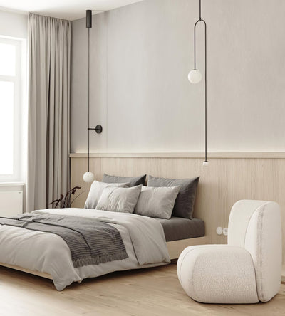 Veluelle Modern Minimalist Mobile Glass Wall Lamp