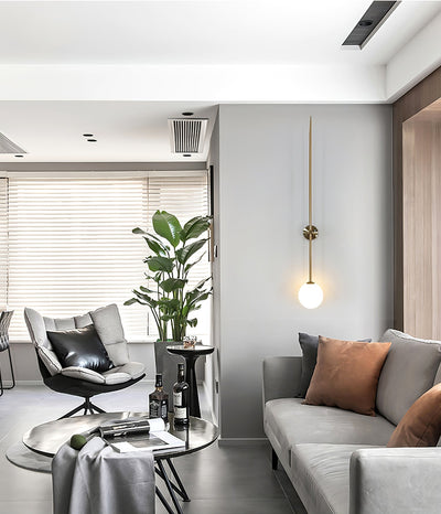 Veluelle Modern Minimalist Mobile Glass Wall Lamp