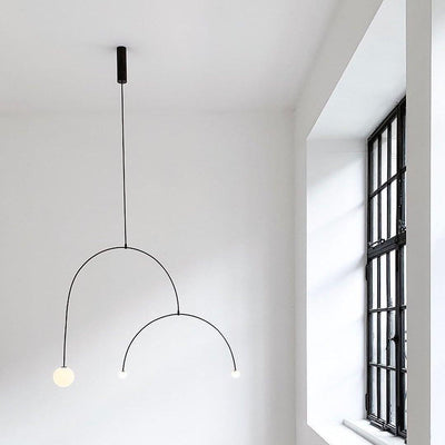 Viraiseon Chandelier Mobile Black Minimalist