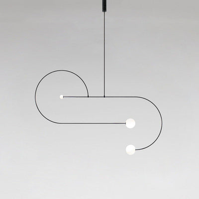 Viraiseon Chandelier Mobile Black Minimalist