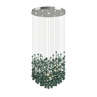 Rainfall Crystal Emerald Green Clear Customize Chandelier