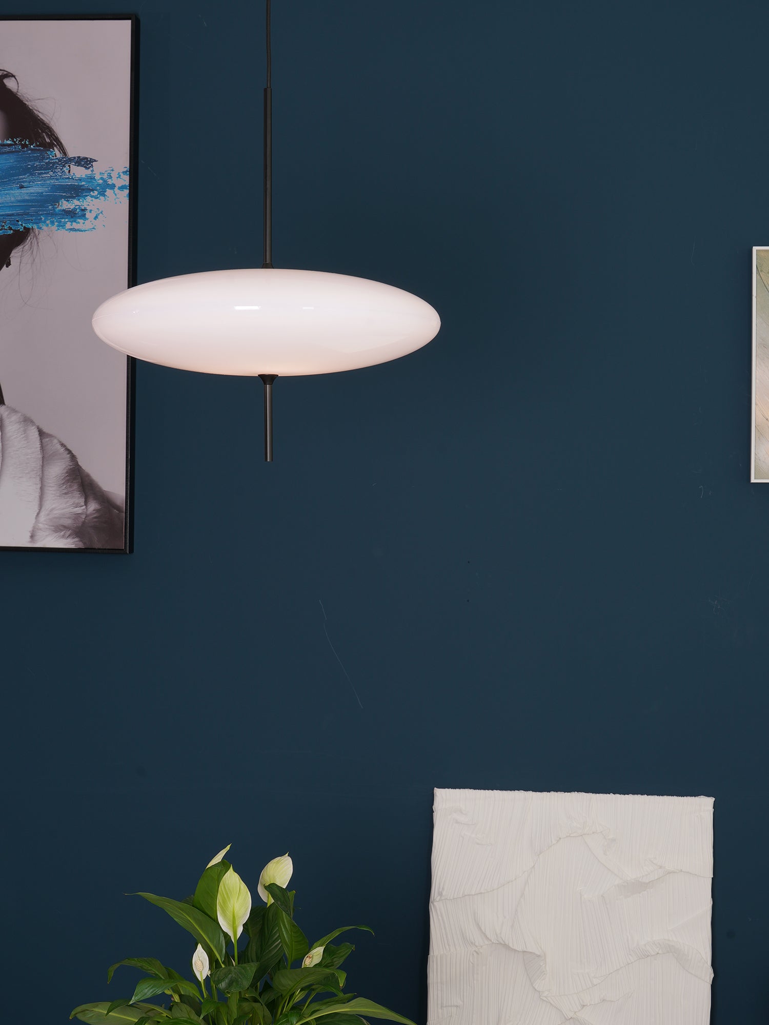 Rivaniella Pendant Lamp Joined Black-Painted for Living Room