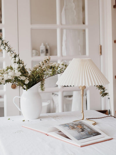 Linuia Clear Fabric Table Lamp