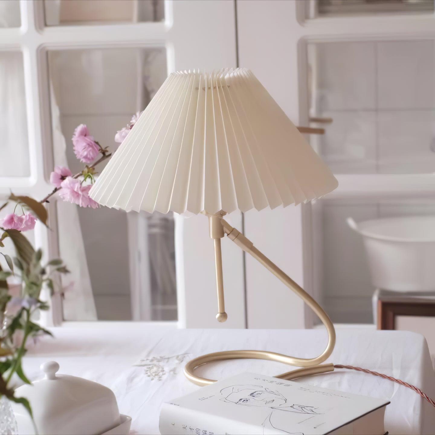 Linuia Clear Fabric Table Lamp