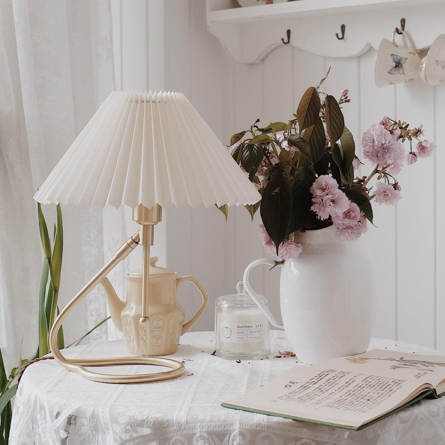 Linuia Clear Fabric Table Lamp
