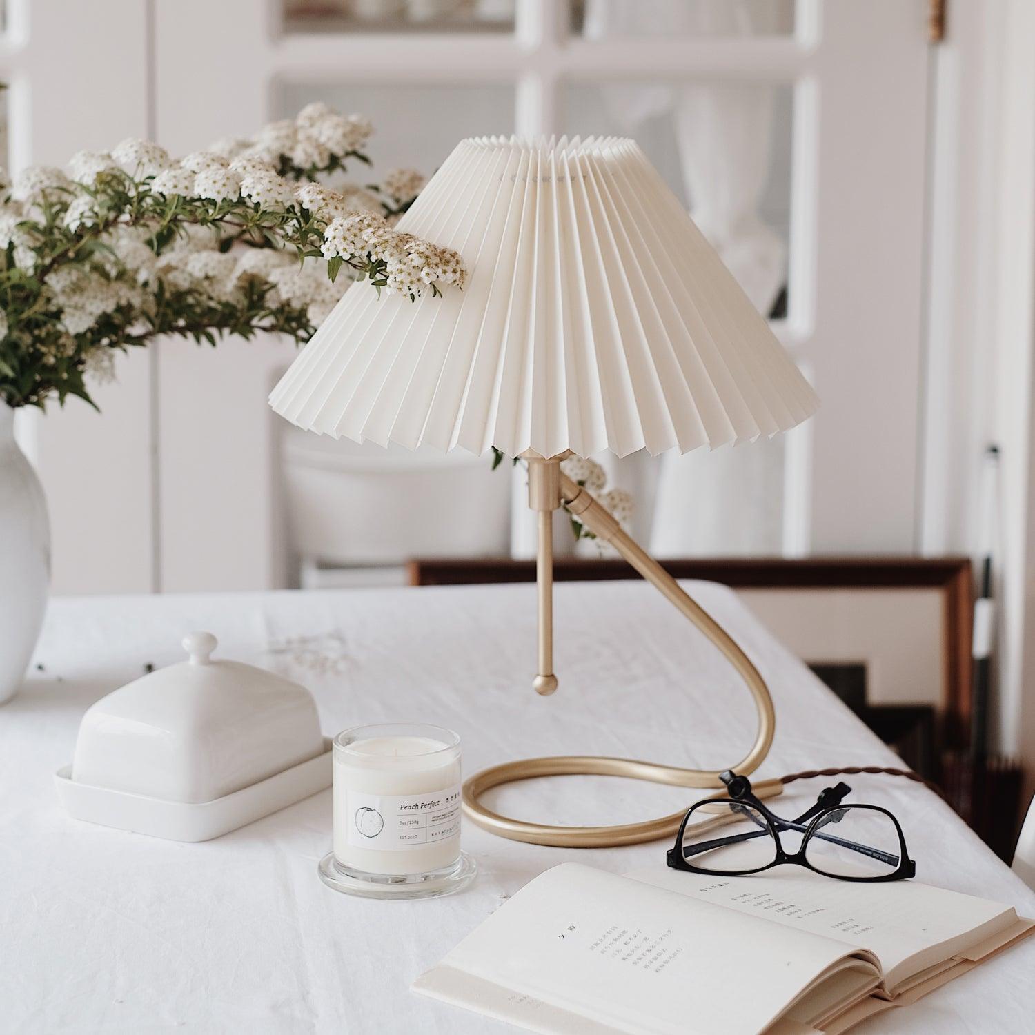 Linuia Clear Fabric Table Lamp