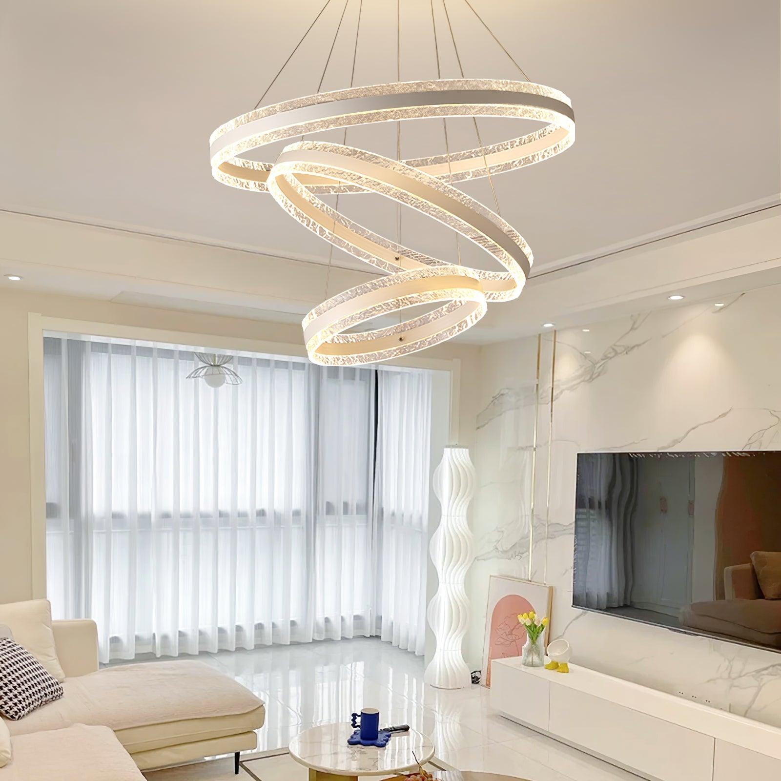 Aroxen Pendant Lamp Modern LED Circle Rings