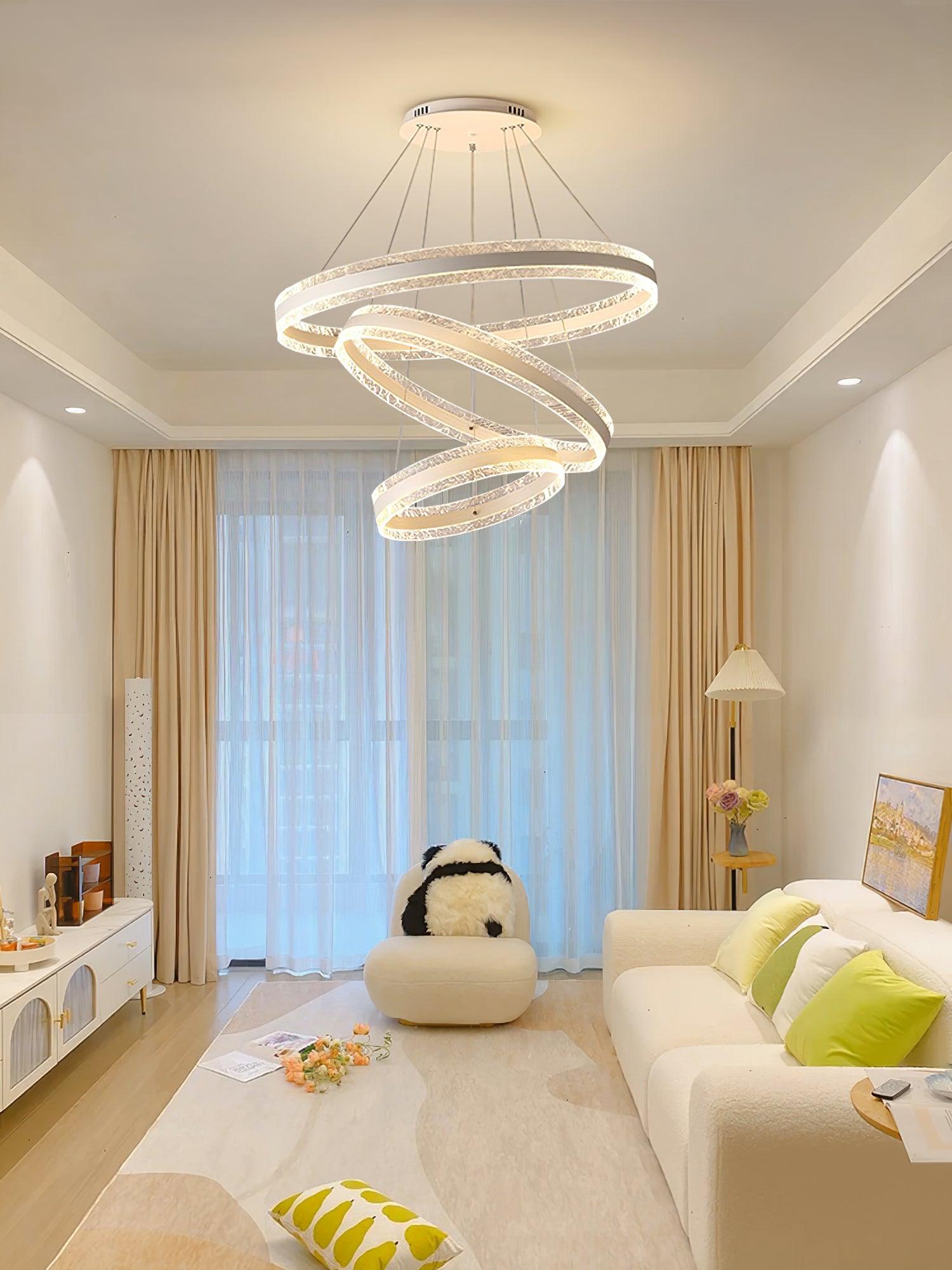 Aroxen Pendant Lamp Modern LED Circle Rings