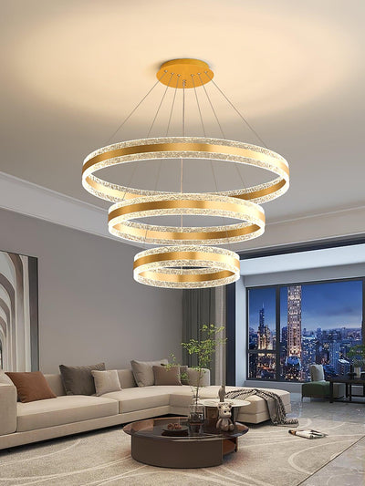 Aroxen Pendant Lamp Modern LED Circle Rings