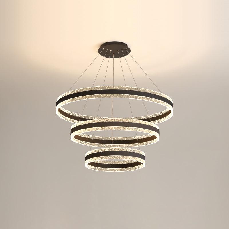 Aroxen Pendant Lamp Modern LED Circle Rings