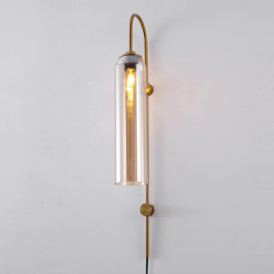 Valentina Modern Glass Plug-In Wall Lamp