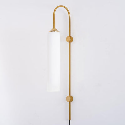 Valentina Modern Glass Plug-In Wall Lamp