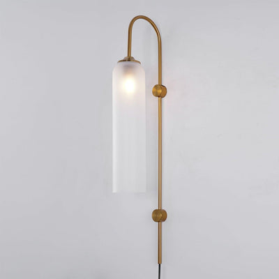 Valentina Modern Glass Plug-In Wall Lamp