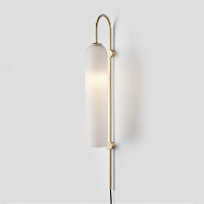 Valentina Modern Glass Plug-In Wall Lamp