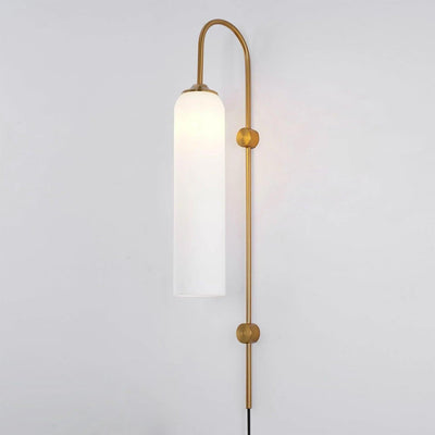 Valentina Modern Glass Plug-In Wall Lamp