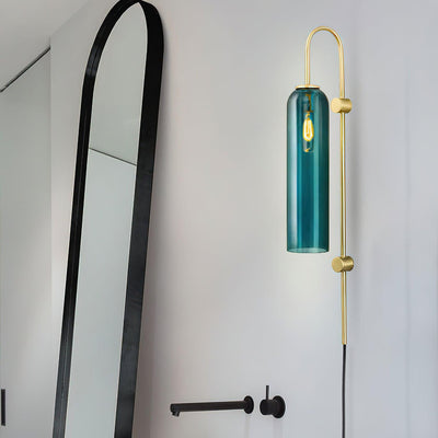 Valentina Modern Glass Plug-In Wall Lamp