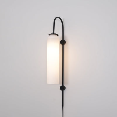 Valentina Modern Glass Plug-In Wall Lamp