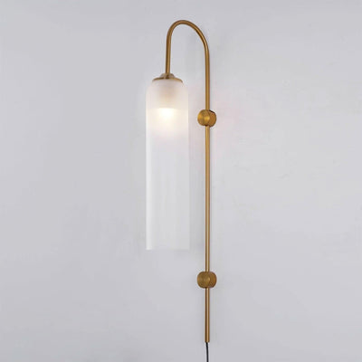 Valentina Modern Glass Plug-In Wall Lamp