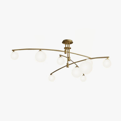 Lustra Chandelier Long Arm Modern 6-Light - Neutral Decor