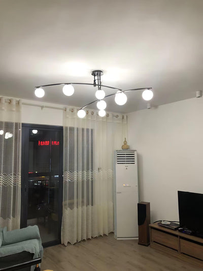 Lustra Chandelier Long Arm Modern 6-Light - Neutral Decor