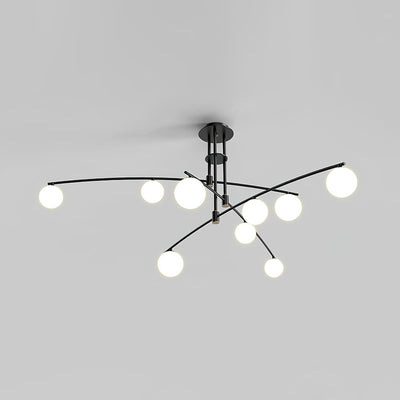 Lustra Chandelier Long Arm Modern 6-Light - Neutral Decor