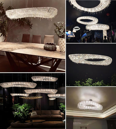Bior Embellished Crystal Pendant Light