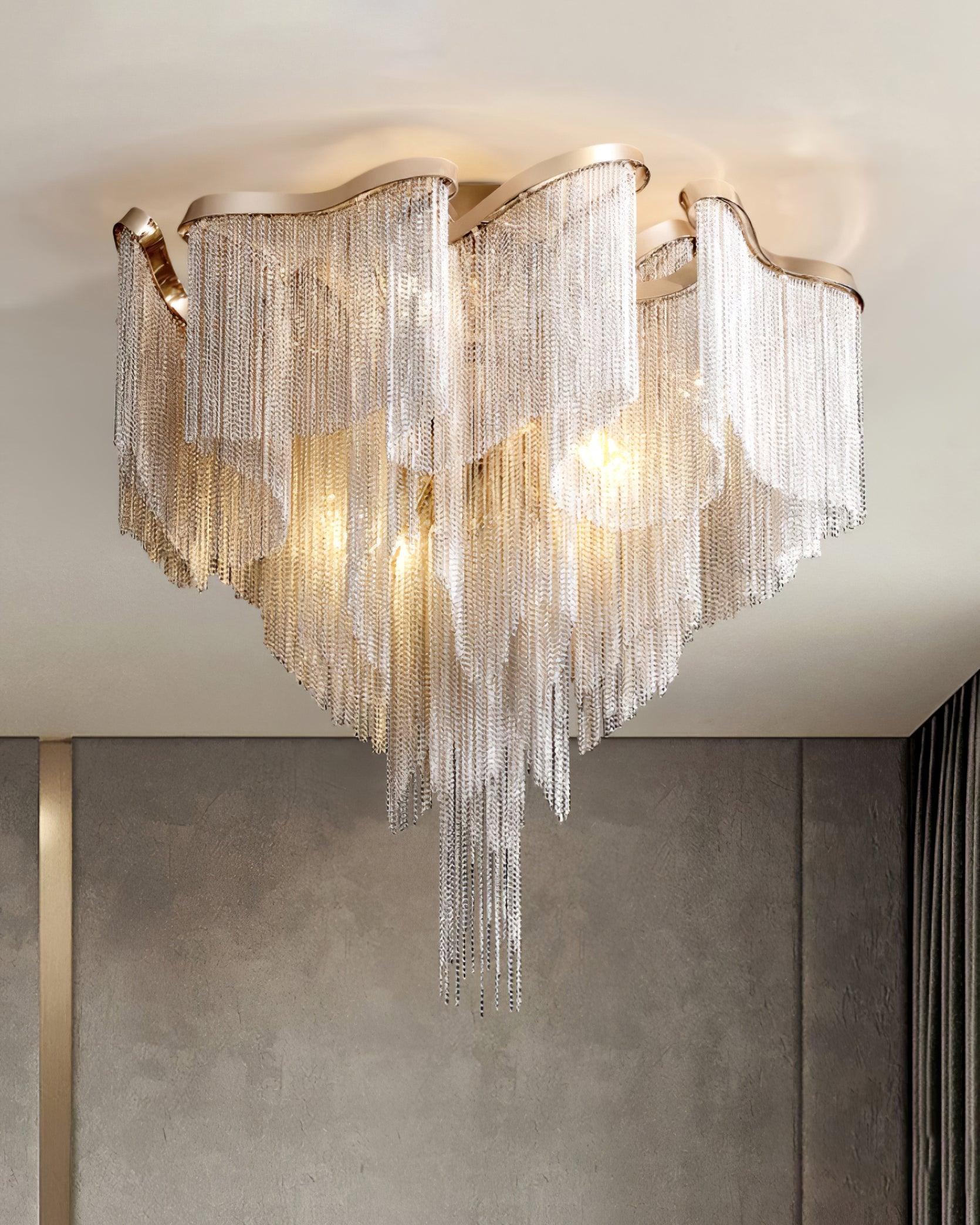Mevrin Ceiling Lamp Modern Tassel Art