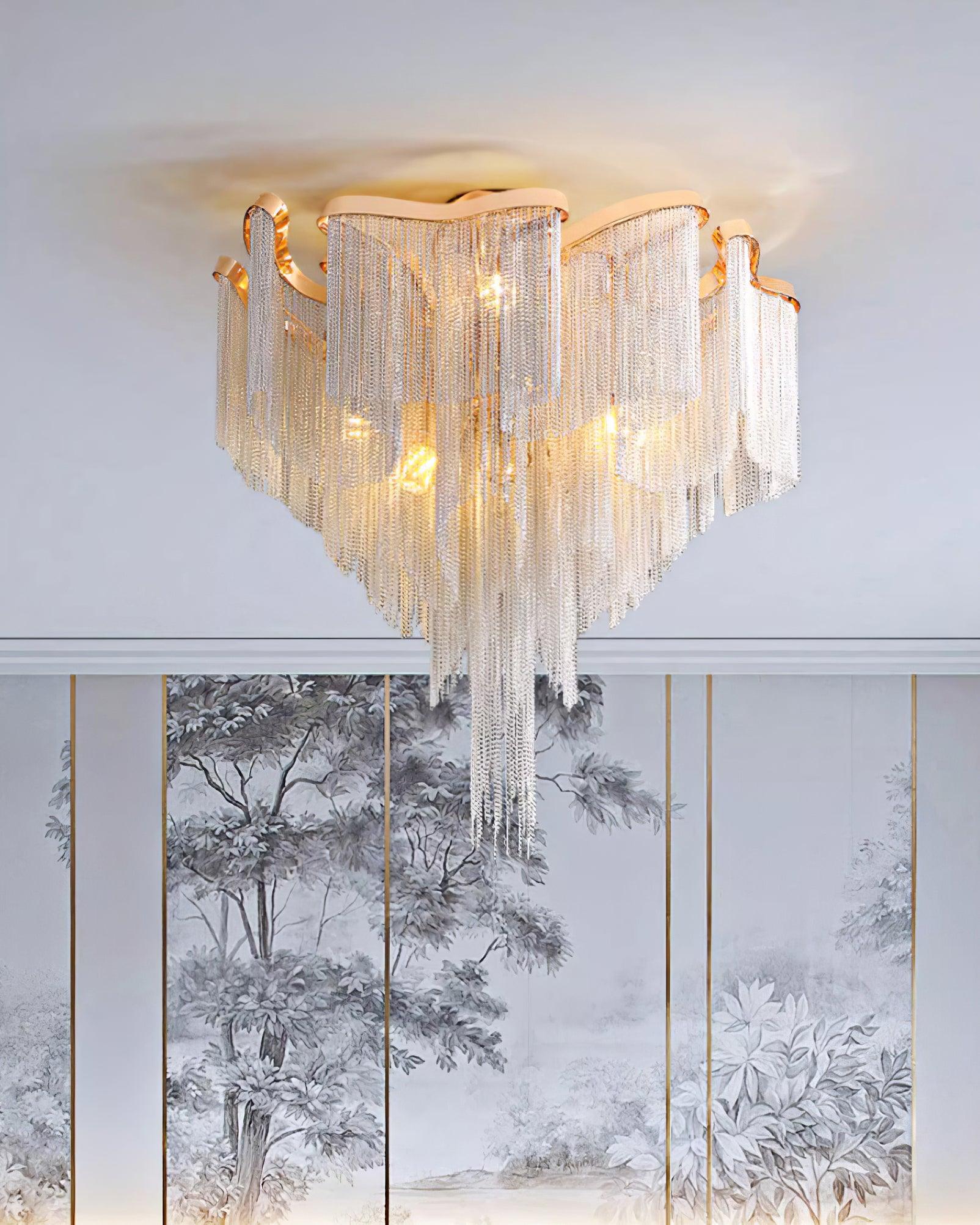 Mevrin Ceiling Lamp Modern Tassel Art