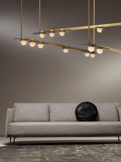 Solerelle Chandelier LED Linear Gold Frame