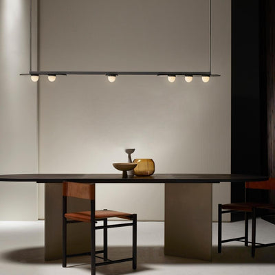 Solerelle Chandelier LED Linear Gold Frame
