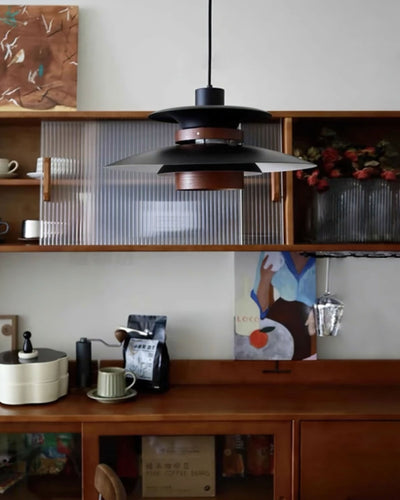 Sylelenne Wood Steel Pendant Lamp