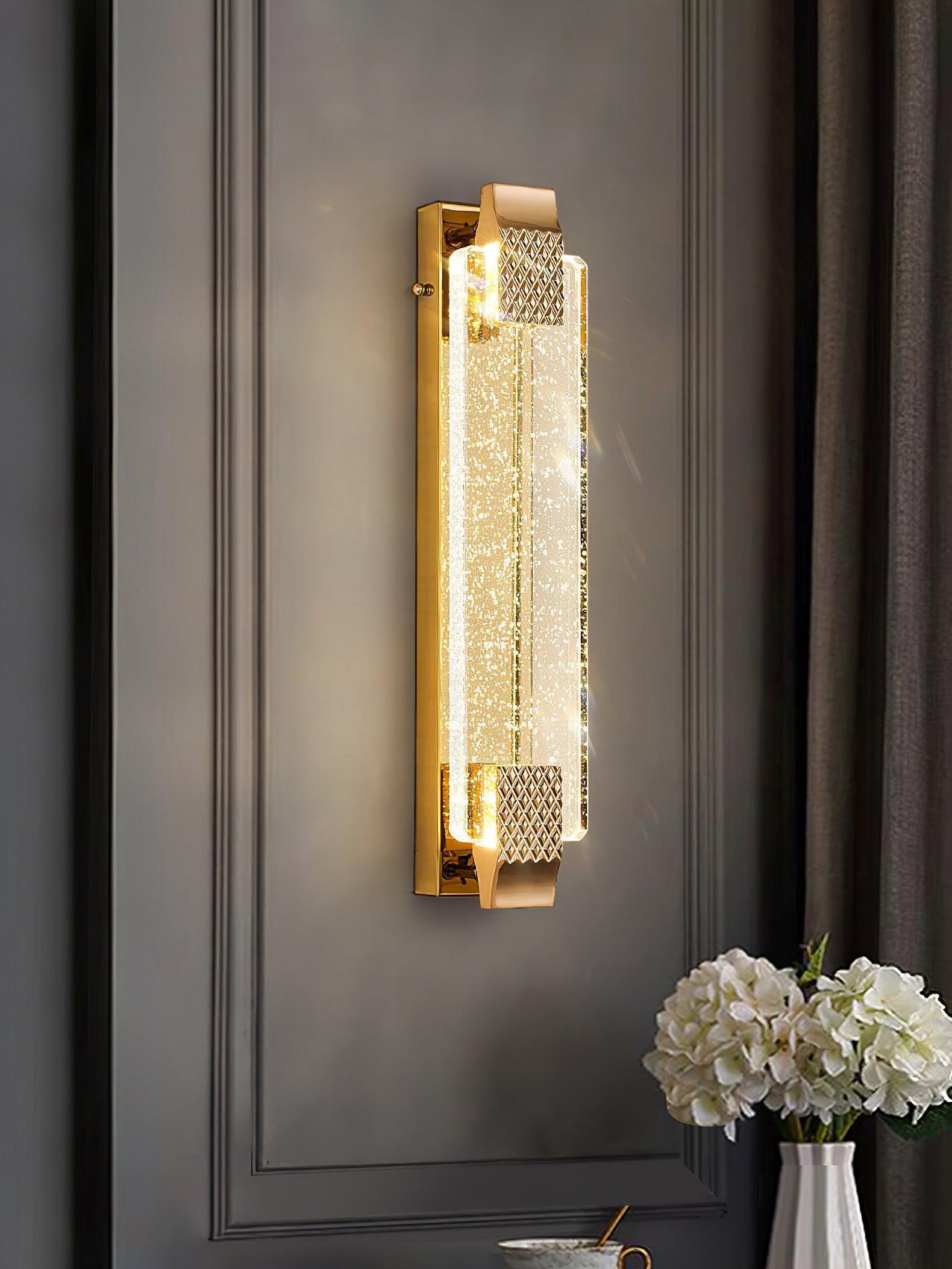 Tevan Crystal Glam Wall Lamp